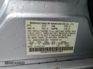 2008 Nissan Maxima 3.5 SE with VIN 1N4BA41E38C811864, listed as a Copart auction lot 47706455 with 92,834 mi miles and Salvage Title. Bid and sale history available at carsss.com. Image 12.