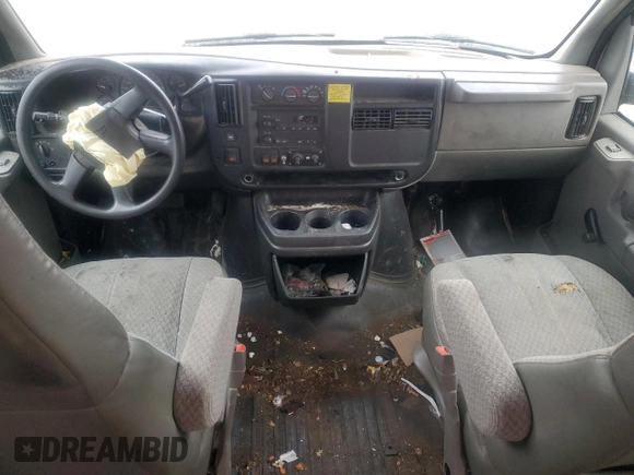 2003 Chevrolet Express Cargo z VIN 1GCHG35UX31215671, wystawiony jako Copart lot #47571675 z przebiegiem Nie podano mil oraz Szkoda całkowita • Salvage title. Historia ofert i sprzedaży dostępna na DreamBid. Obrazek 8.