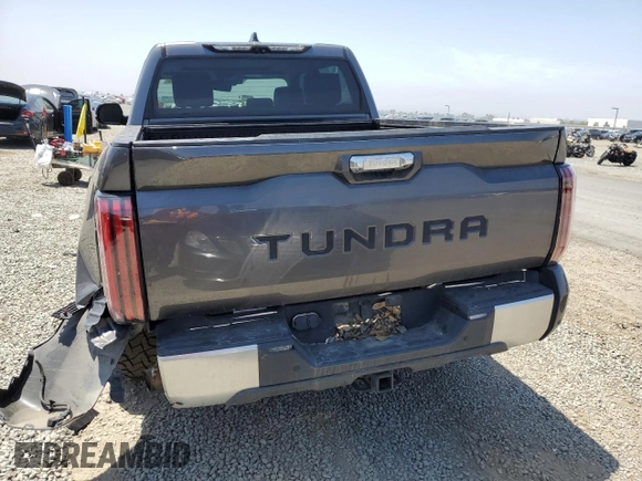 2022 Toyota Tundra Limited with VIN 5TFJA5DB8NX013040, listed as a Copart auction lot 56982095 with 42,015 mi miles and Salvage title. Bid and sale history available at DreamBid. Image 6.