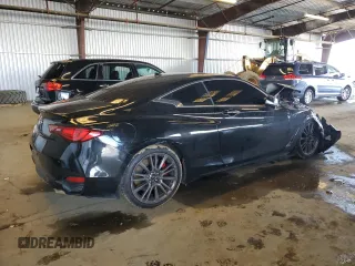 2022 Infiniti Q60 Red Sport 400 with VIN JN1FV7LKXNM660681, listed as a Copart auction lot 48709535 with 8,462 mi miles and Non repairable. Bid and sale history available at DreamBid. Image 3.