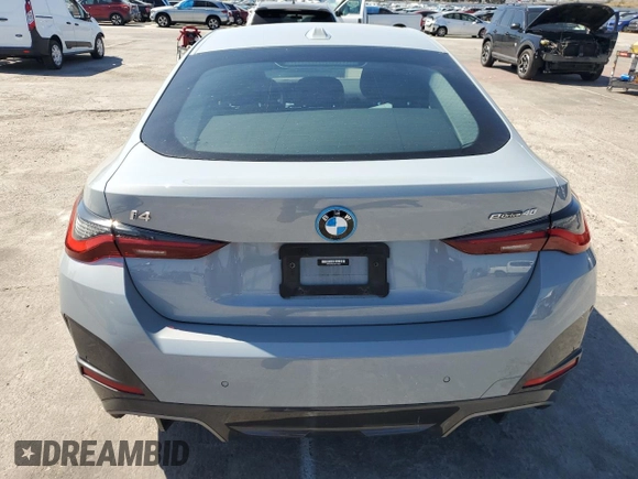 2022 BMW i4 eDrive40 with VIN WBY73AW07NFN14854, listed as a Copart auction lot 54082504 with 10,936 mi miles. Bid and sale history available at carsss.com. Image 6.