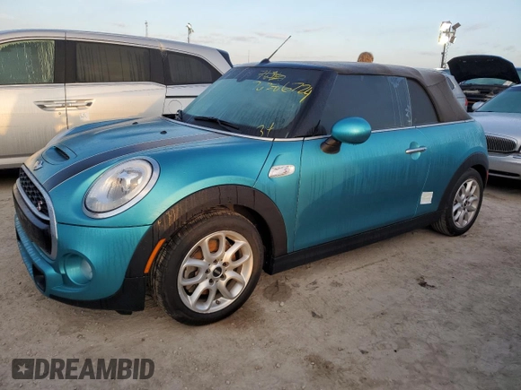 2017 MINI Convertible Cooper S z VIN WMWWG9C38H3A92775, wystawiony jako Copart lot #76286724 z przebiegiem Nie podano mil oraz Szkoda całkowita • Salvage title. Historia ofert i sprzedaży dostępna na DreamBid. Obrazek 1.
