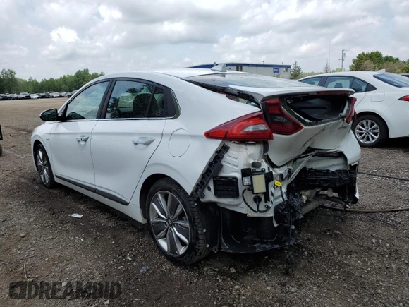 2018 Hyundai Ioniq Limited with VIN KMHC05LC7JU069144, listed as a Copart auction lot 61440105 with 221,779 mi miles and Salvage title. Bid and sale history available at DreamBid. Image 2.