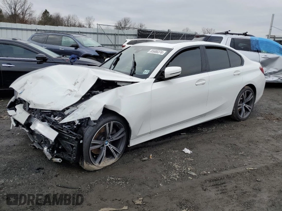 2023 BMW 3 Series 330i xDrive with VIN 3MW89FF0XP8C93020, listed as a Copart auction lot 85686374 with 0 mi miles and Salvage Title. Bid and sale history available at carsss.com. Image 1.