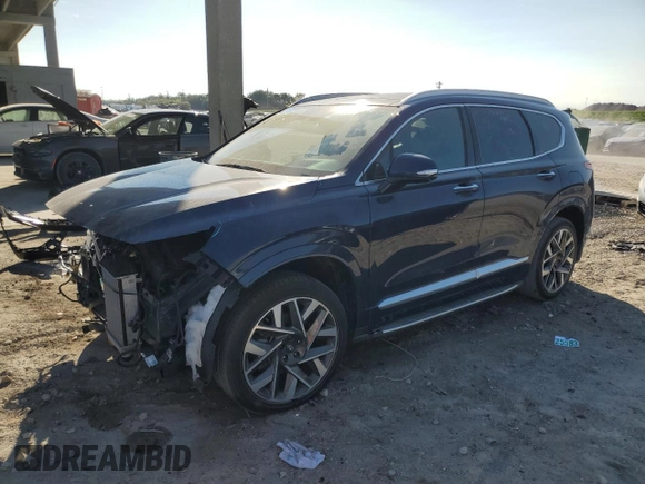 2023 Hyundai Santa Fe Calligraphy with VIN 5NMS54AL1PH499234, listed as a Copart auction lot 47144245 with 13,582 mi miles and Salvage Title. Bid and sale history available at carsss.com. Image 1.