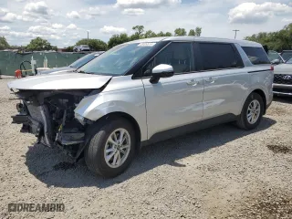2023 Kia Carnival LX with VIN KNDNB4H35P6210204, listed as a Copart auction lot 55009514 with 19,702 mi miles and Salvage Title. Bid and sale history available at carsss.com. Image 1.