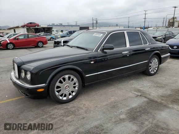 2005 Bentley Arnage R with VIN SCBLC37F95CX10586, listed as a Copart auction lot 55852485 with 38,584 mi miles and Salvage Title. Bid and sale history available at DreamBid. Image 1.