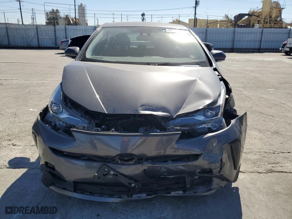 2021 Toyota Prius L Eco with VIN JTDKAMFU7M3134645, listed as a Copart auction lot 46712155 with 44,596 mi miles and Salvage Title. Bid and sale history available at carsss.com. Image 5.