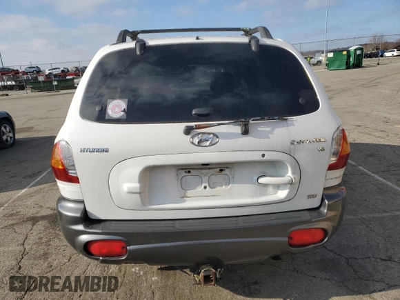 2002 Hyundai Santa Fe GLS with VIN KM8SC73D02U247565, listed as a Copart auction lot 82780014 with Not Provided miles and Salvage Title. Bid and sale history available at carsss.com. Image 6.