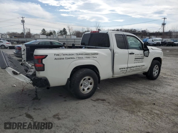 2022 Nissan Frontier S with VIN 1N6ED1CM5NN623040, listed as a Copart auction lot 49469315 with 57,510 mi miles and Salvage title. Bid and sale history available at DreamBid. Image 3.