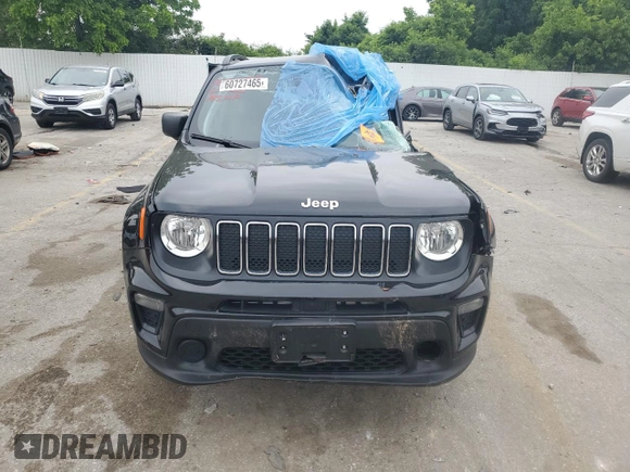 2020 Jeep Renegade Sport z VIN ZACNJBAB5LPL14771, wystawiony jako Copart lot #60727465 z przebiegiem Nie podano mil oraz Szkoda całkowita • Salvage title. Historia ofert i sprzedaży dostępna na DreamBid. Obrazek 5.