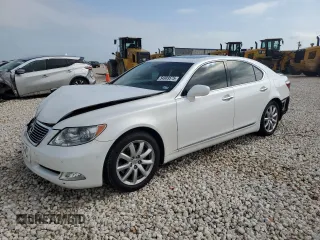 2007 Lexus LS 460 with VIN JTHBL46F375047120, listed as a Copart auction lot 54989575 with 162,926 mi miles and Salvage Title. Bid and sale history available at DreamBid. Image 1.