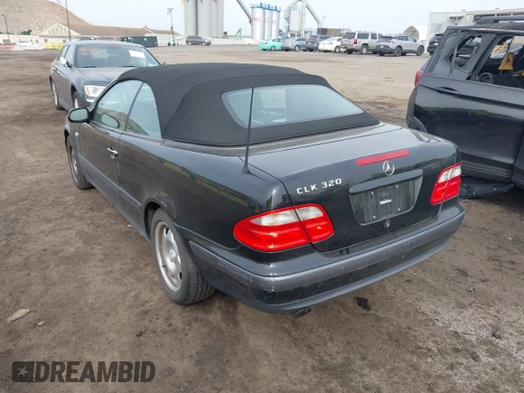 1999 Mercedes-Benz CLK with VIN WDBLK65G1XT013704, listed as a IAAI auction lot 42115880 with 85,741 mi miles. Bid and sale history available at carsss.com. Image 3.