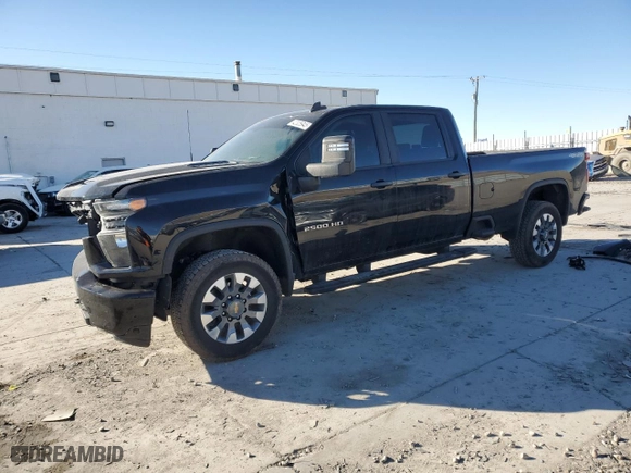 2021 Chevrolet Silverado 2500HD Custom with VIN 1GC4YME77MF218141, listed as a Copart auction lot 42325945 with 45,375 mi miles and Salvage Title. Bid and sale history available at carsss.com. Image 1.