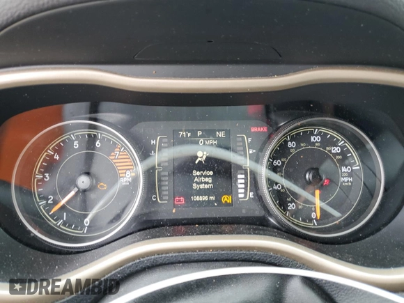 2018 Jeep Cherokee Latitude Tech Connect with VIN 1C4PJMCX8JD588624, listed as a Copart auction lot 59873355 with 108,896 mi miles and Salvage title. Bid and sale history available at DreamBid. Image 9.