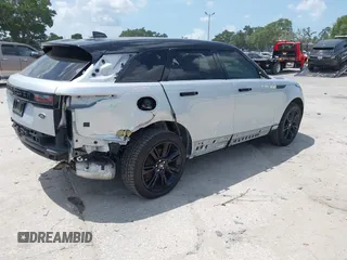 2021 Land Rover Range Rover Velar R-Dynamic S z VIN SALYT2EX9MA315965, wystawiony jako IAAI lot #42344448 z przebiegiem 66 819 mil mil oraz . Historia ofert i sprzedaży dostępna na DreamBid. Obrazek 4.