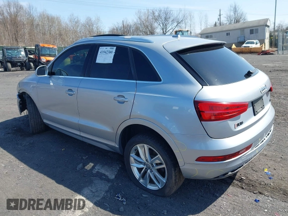2016 Audi Q3 Premium Plus with VIN WA1EFCFS1GR016996, listed as a IAAI auction lot 41942380 with 90,852 mi miles and . Bid and sale history available at DreamBid. Image 3.