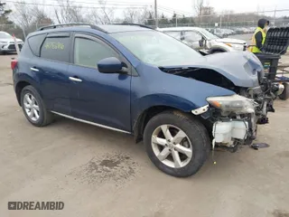 2009 Nissan Murano SL with VIN JN8AZ18W79W160626, listed as a IAAI auction lot 41786916 with 211,448 mi miles. Bid and sale history available at carsss.com. Image 1.