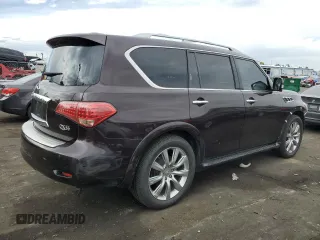 2013 Infiniti QX56 with VIN JN8AZ2NE2D9040676, listed as a Copart auction lot 71395084 with 163,769 mi miles and Salvage Title. Bid and sale history available at carsss.com. Image 3.