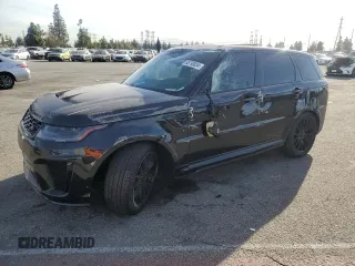 2018 Land Rover Range Rover Sport SVR with VIN SALWZ2SE8JA184175, listed as a Copart auction lot 85798834 with 39,755 mi miles and Salvage Title. Bid and sale history available at carsss.com. Image 1.