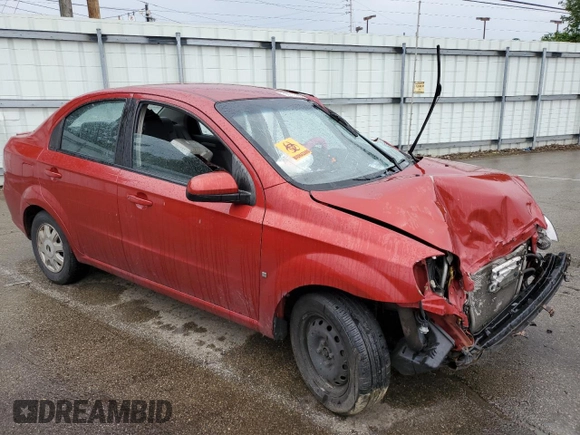 2009 Chevrolet Aveo 1LT z VIN KL1TD56E19B666570, wystawiony jako Copart lot #56953825 z przebiegiem Nie podano mil oraz Szkoda całkowita • Salvage title. Historia ofert i sprzedaży dostępna na DreamBid. Obrazek 4.