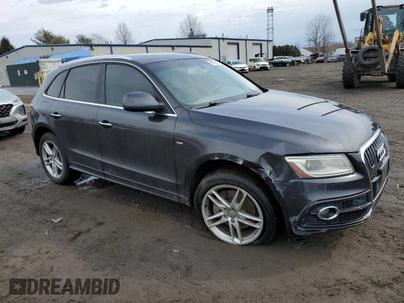 2015 Audi Q5 Premium Plus with VIN WA1DGAFP3FA017072, listed as a Copart auction lot 46908395 with 91,098 mi miles and Salvage Title. Bid and sale history available at carsss.com. Image 4.