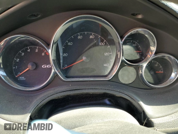 2006 Pontiac G6 6-Cyl with VIN 1G2ZG558864258707, listed as a Copart auction lot 48946375 with 0 mi miles and Salvage Title. Bid and sale history available at carsss.com. Image 9.