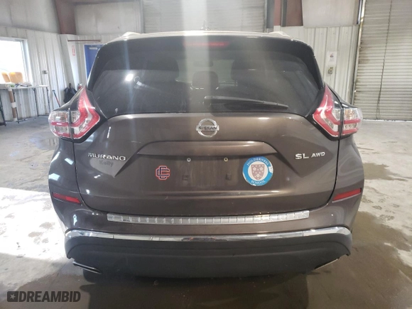 2017 Nissan Murano SL with VIN 5N1AZ2MH5HN171911, listed as a Copart auction lot 41733455 with 175,996 mi miles and Salvage Title. Bid and sale history available at carsss.com. Image 6.
