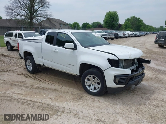 2021 Chevrolet Colorado 2WD LT with VIN 1GCHSCEA8M1205131, listed as a IAAI auction lot 42273672 with 84,711 mi miles and . Bid and sale history available at DreamBid. Image 1.