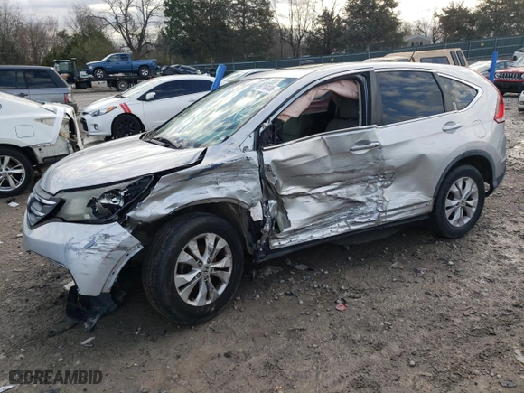 2014 Honda CR-V EX with VIN 2HKRM3H58EH507400, listed as a Copart auction lot 49714135 with 120,292 mi miles and Salvage Title. Bid and sale history available at carsss.com. Image 1.
