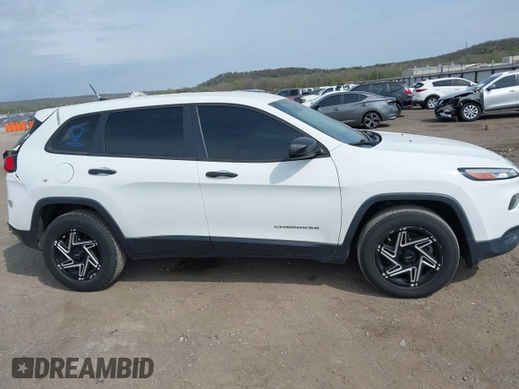 2016 Jeep Cherokee Sport with VIN 1C4PJMAB1GW218412, listed as a IAAI auction lot 41909027 with 167,206 mi miles. Bid and sale history available at carsss.com. Image 14.
