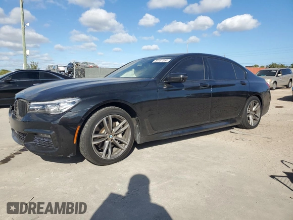 2017 BMW 7 Series 740i with VIN WBA7E2C51HG739462, listed as a Copart auction lot 84157364 with 137,881 mi miles and Salvage Title. Bid and sale history available at carsss.com. Image 1.