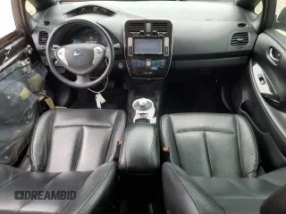 2013 Nissan LEAF S with VIN 1N4AZ0CP1DC421738, listed as a Copart auction lot 55237555 with 60,851 mi miles and Salvage title. Bid and sale history available at DreamBid. Image 8.