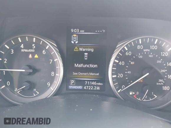 2021 Infiniti Q50 Luxe z VIN JN1EV7BP7MM701341, wystawiony jako IAAI lot #42482824 z przebiegiem 71 146 mil mil oraz . Historia ofert i sprzedaży dostępna na DreamBid. Obrazek 7.