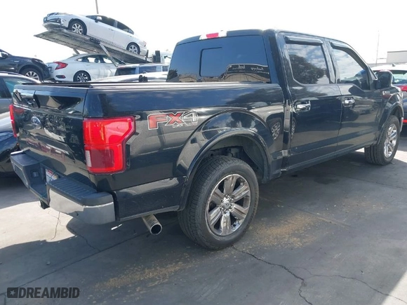 2018 Ford F-150 XL with VIN 1FTEW1E51JKC75896, listed as a IAAI auction lot 41681709 with 58,950 mi miles. Bid and sale history available at carsss.com. Image 4.