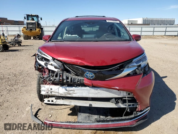 2023 Toyota Sienna Platinum with VIN 5TDESKFC9PS100229, listed as a Copart auction lot 51113935 with 52,539 mi miles and Salvage title. Bid and sale history available at DreamBid. Image 5.