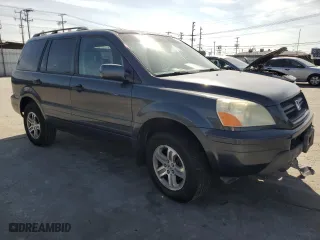 2004 Honda Pilot EX with VIN 2HKYF18664H615189, listed as a Copart auction lot 44841725 with 219,922 mi miles and Salvage Title. Bid and sale history available at carsss.com. Image 4.