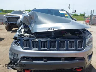 2020 Jeep Compass Trailhawk with VIN 3C4NJDDB7LT159532, listed as a IAAI auction lot 42243833 with 118,566 mi miles and . Bid and sale history available at DreamBid. Image 13.