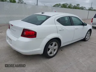 2013 Dodge Avenger SE with VIN 1C3CDZAB3DN707581, listed as a IAAI auction lot 41966051 with 159,054 mi miles and . Bid and sale history available at carsss.com. Image 4.