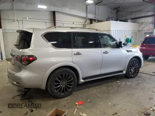 2015 Infiniti QX80 with VIN JN8AZ2NE4F9085038, listed as a Copart auction lot 52729425 with 214,783 mi miles and Clean title. Bid and sale history available at DreamBid. Image 3.