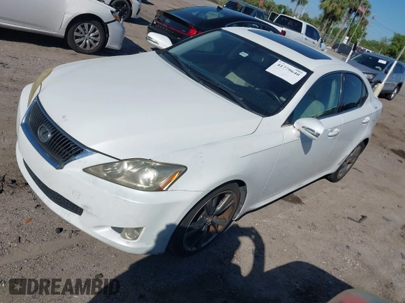 2009 Lexus IS 250 with VIN JTHBK262495093692, listed as a IAAI auction lot 41779640 with 195,379 mi miles. Bid and sale history available at carsss.com. Image 19.