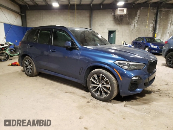 2021 BMW X5 xDrive40i with VIN 5UXCR6C08M9E96704, listed as a Copart auction lot 39458853 with 0 mi miles. Bid and sale history available at carsss.com. Image 4.