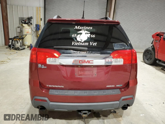 2012 GMC Terrain SLT-1 with VIN 2GKFLVE58C6277725, listed as a Copart auction lot 44500425 with 44,792 mi miles and Salvage Title. Bid and sale history available at carsss.com. Image 6.