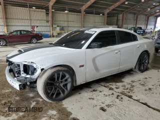 2023 Dodge Charger Scat Pack Widebody with VIN 2C3CDXGJ3PH534810, listed as a Copart auction lot 50760975 with 18,642 mi miles and Salvage Title. Bid and sale history available at carsss.com. Image 1.