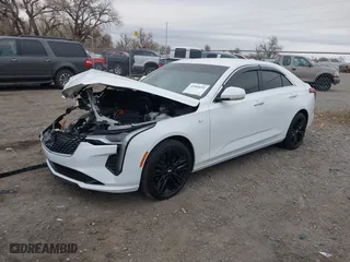 2021 Cadillac CT4 Premium Luxury with VIN 1G6DF5RK3M0106713, listed as a IAAI auction lot 41084691 with 1 mi miles. Bid and sale history available at carsss.com. Image 2.