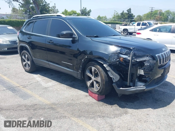 2019 Jeep Cherokee Limited with VIN 1C4PJLDB3KD415866, listed as a IAAI auction lot 42358621 with 116,870 mi miles and . Bid and sale history available at DreamBid. Image 1.