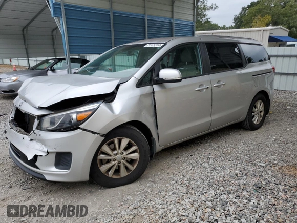 2018 Kia Sedona LX with VIN KNDMB5C12J6350371, listed as a Copart auction lot 71575374 with 117,880 mi miles and Salvage Title. Bid and sale history available at carsss.com. Image 1.