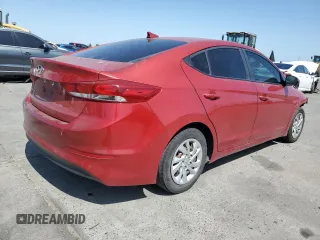 2017 Hyundai Elantra SE with VIN 5NPD74LF9HH153530, listed as a Copart auction lot 60851745 with 138,081 mi miles and Salvage title. Bid and sale history available at DreamBid. Image 3.