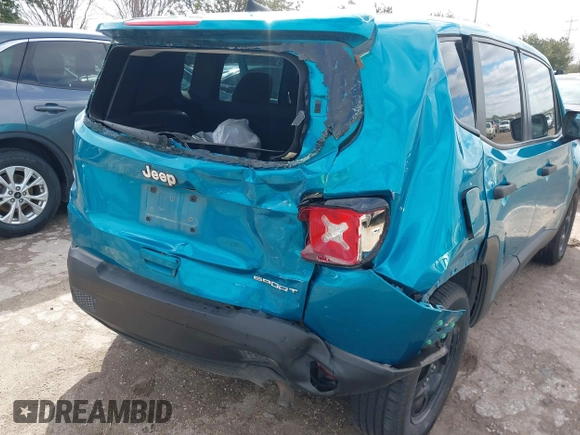 2021 Jeep Renegade Sport with VIN ZACNJCABXMPM46996, listed as a IAAI auction lot 41285728 with 34,266 mi miles and . Bid and sale history available at DreamBid. Image 6.