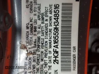 2009 Honda Civic LX z VIN 2HGFA16559H348516, wystawiony jako Copart lot #48715965 z przebiegiem 149 514 mil mil oraz Szkoda całkowita • Salvage title. Historia ofert i sprzedaży dostępna na DreamBid. Obrazek 12.